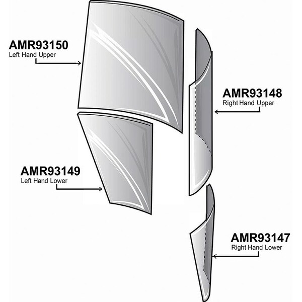 Aftermarket AMR93150 Upper Door Glass Left Hand AMR93150-ABL - main
